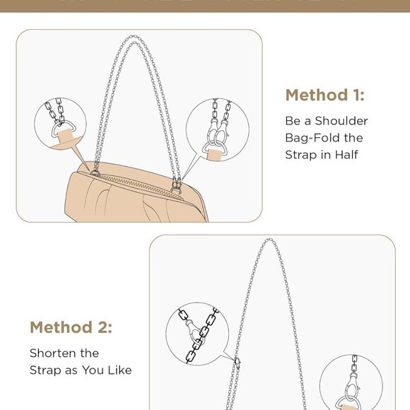 CHUNLI Dressy Vegan Leather Clutch Purse for Women Formal, Soft Pleated PU Eveni - Picture 5 of 6